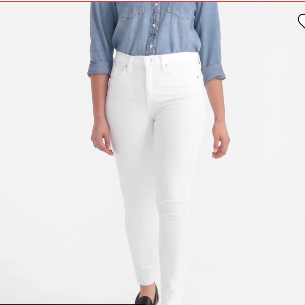 34. J Crew Stretch Jeans in Off- White